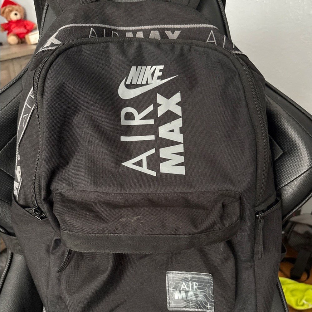 Nike Air Max Black and Gray Backpack